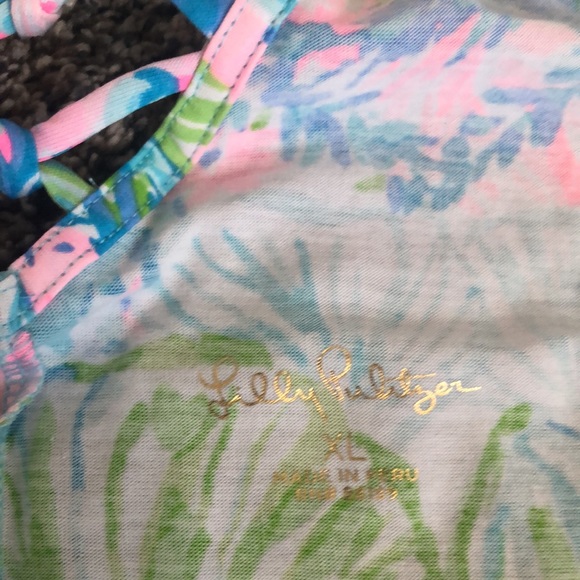 Lilly Pulitzer Blue and Pink Maxi Dress - Picture 8 of 10